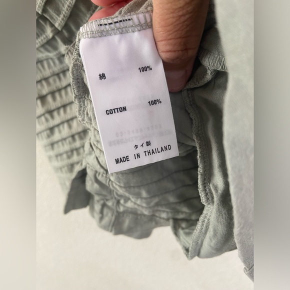 Yacco Maricard Pintuck Stand Collar Shirt Jacket Lagenlook Tunic |Sage Green - Picture 3 of 10